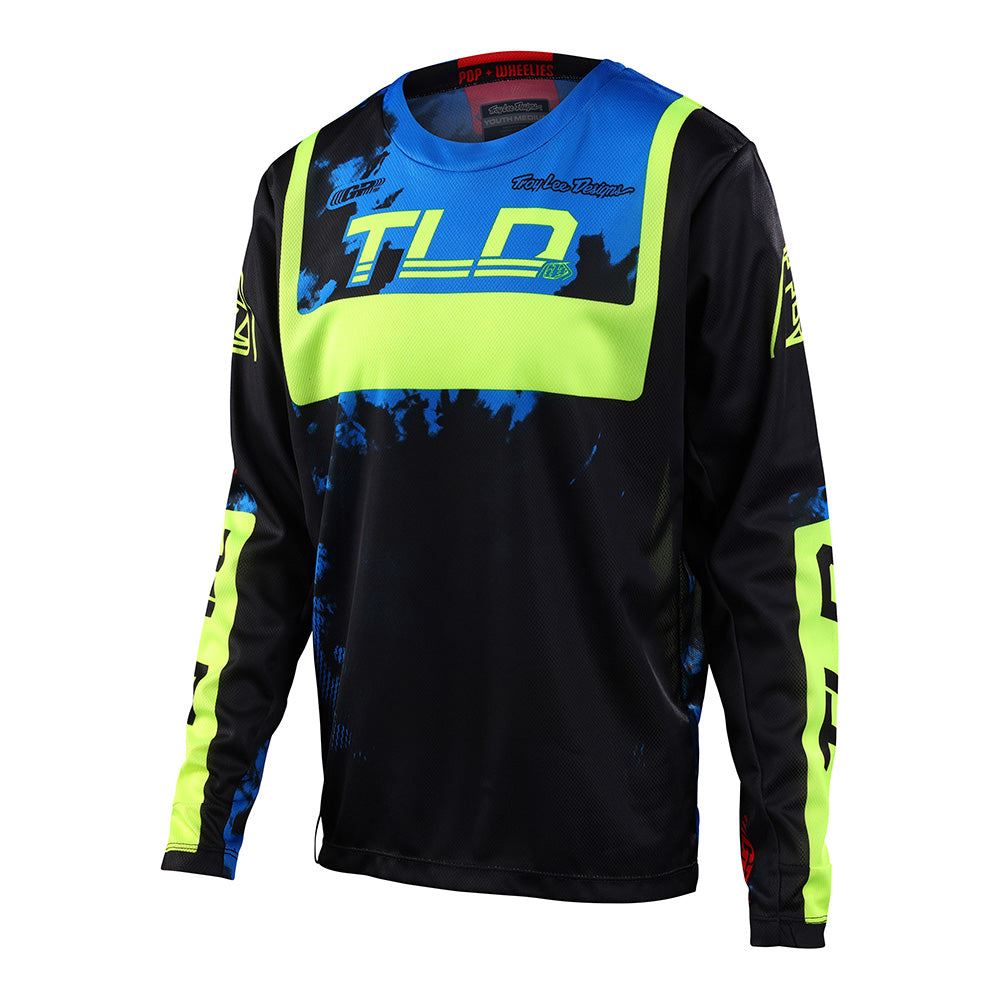Troy Lee Designs 2025 Youth GP Jersey Astro Black Yellow